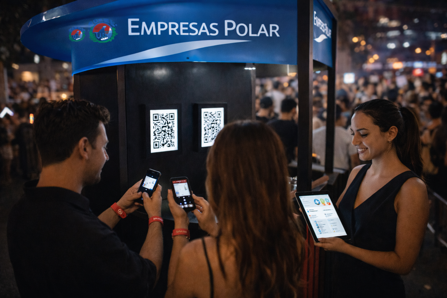 Activación Visual 360 Polar UNIQUE – Branding Evento Electrónico